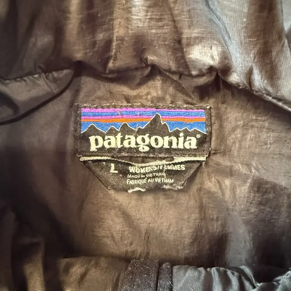 Patagonia Nano Puff Jacket Women's Large Black Puffer Insulated Outerwear - Picture 9 of 10